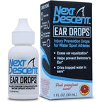 Next Descent Swimmers Ear Drops front view bottle and box commercial product image