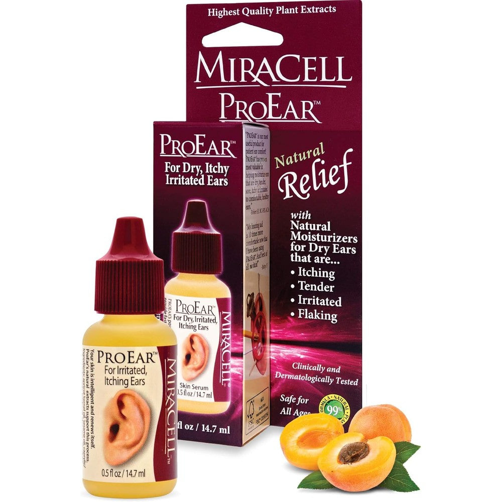 Miracell ProEar ear drops front view for itchy ear relief