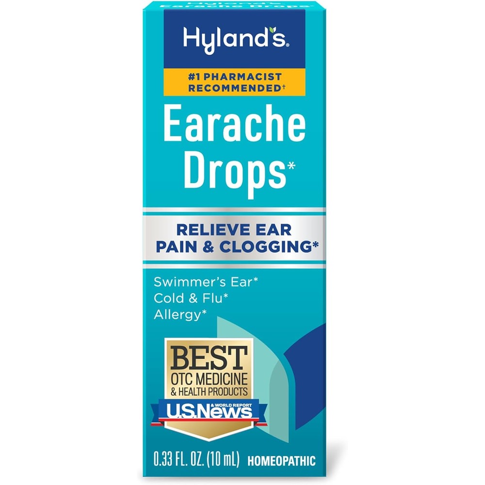 Hyland's Naturals Earache Drops front view packaging