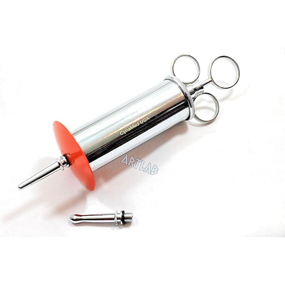 Cynamed Premium 3 Ounce Ear Syringe front view for veterinary wax removal.
