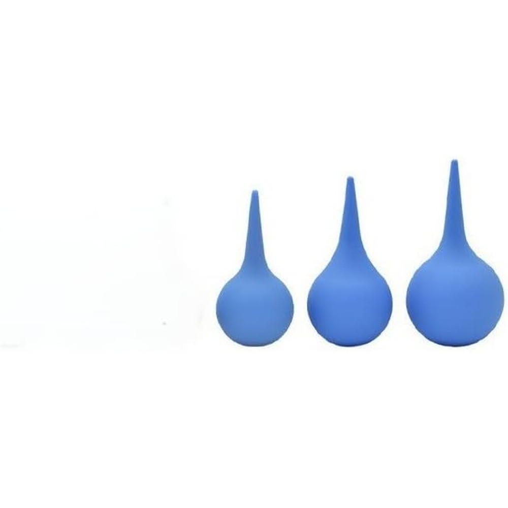Fujolu 3 Pack Ear Syringe front view medical grade rubber bulbs.