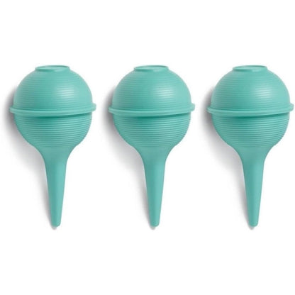 Comfort Axis ribbed ear wax bulb syringes pack of three front view for ear care.