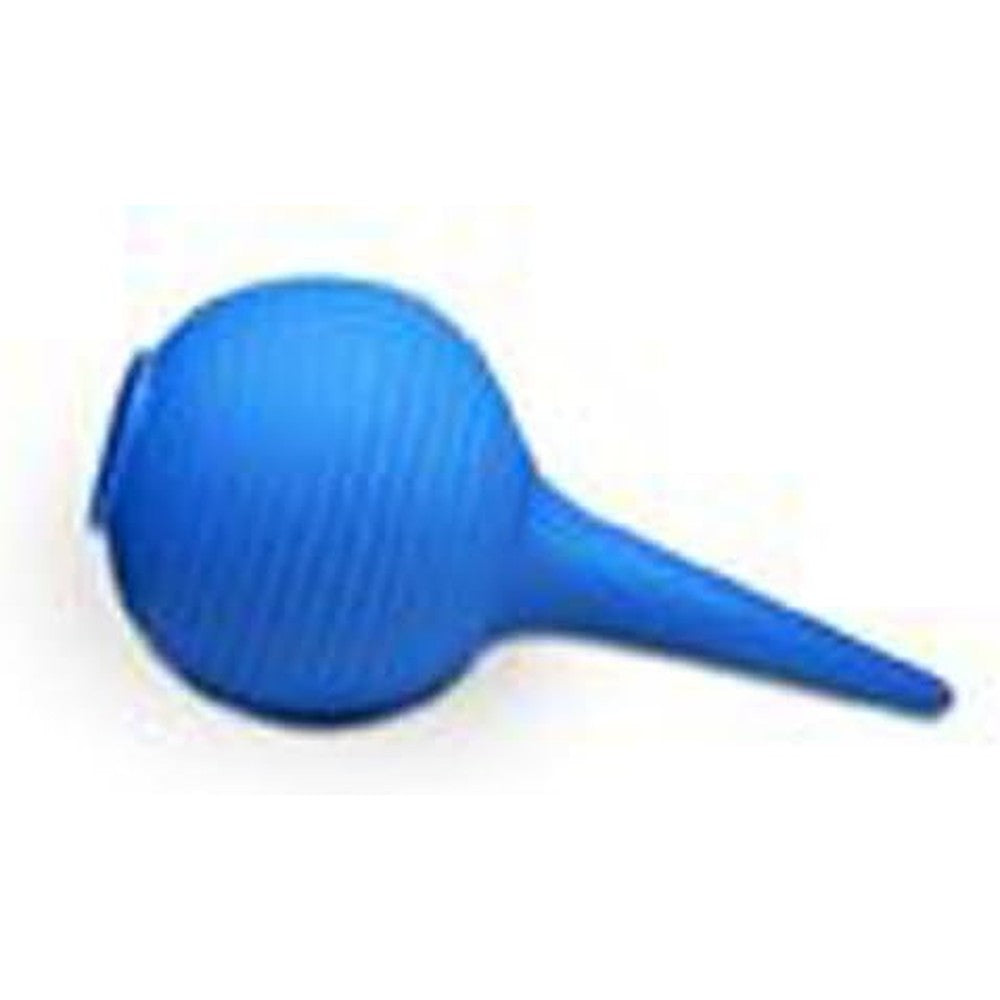 Everything Medical Hand Bulb Ear Syringe front view blue rubber medical tool