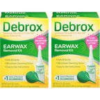 Debrox Ear Wax Removal Kit front view with drops and bulb syringe