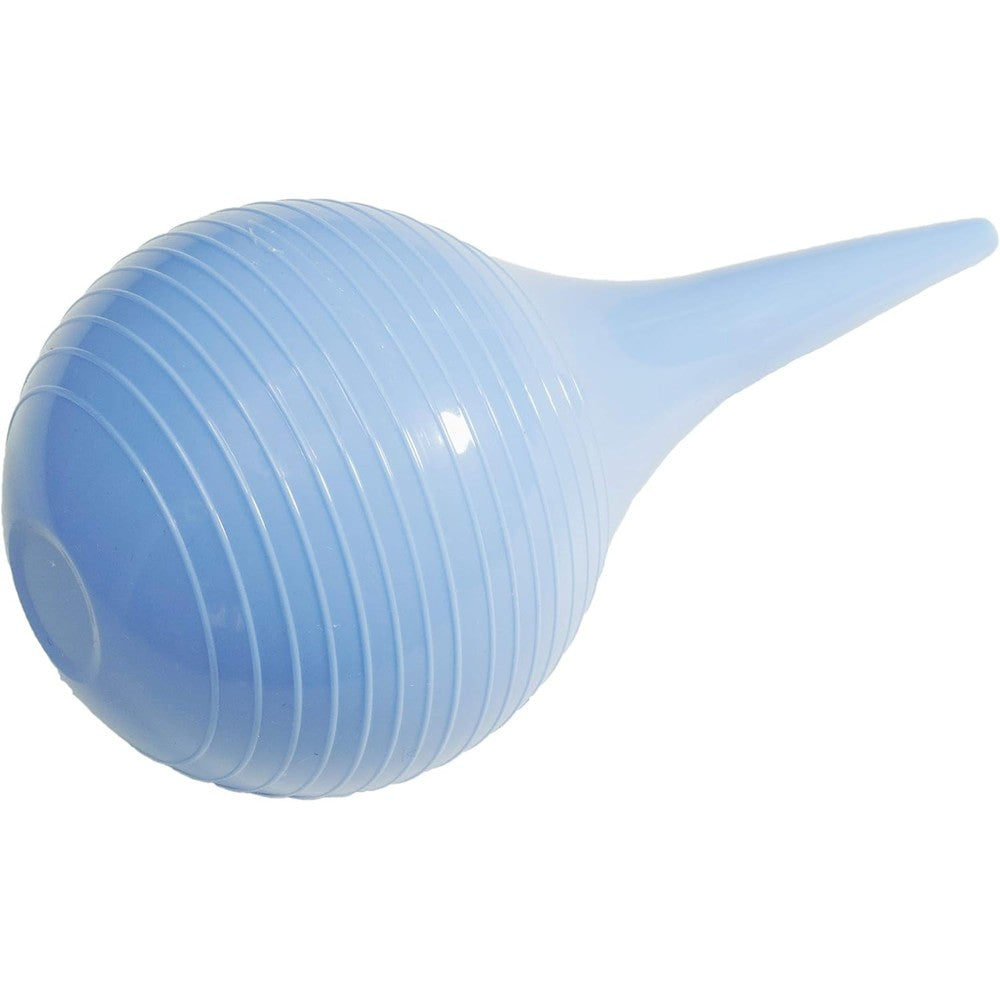 JIESI Rubber Suction Ear Syringe front view of 60ml blue squeeze bulb