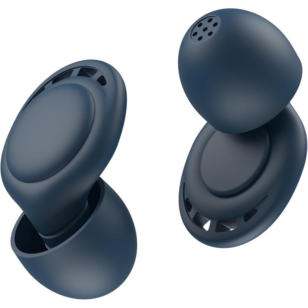 Beinkap reusable ear plugs front view with blue silicone tips