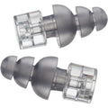 Etymotic ER20XS High-Fidelity Earplugs front view showing frost silicone tips.