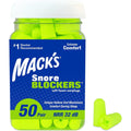 Mack's Snore Blockers soft foam earplugs front view bottle packaging
