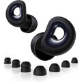 BIGOOD G6 noise cancelling ear plugs front view showing the sleek black finish