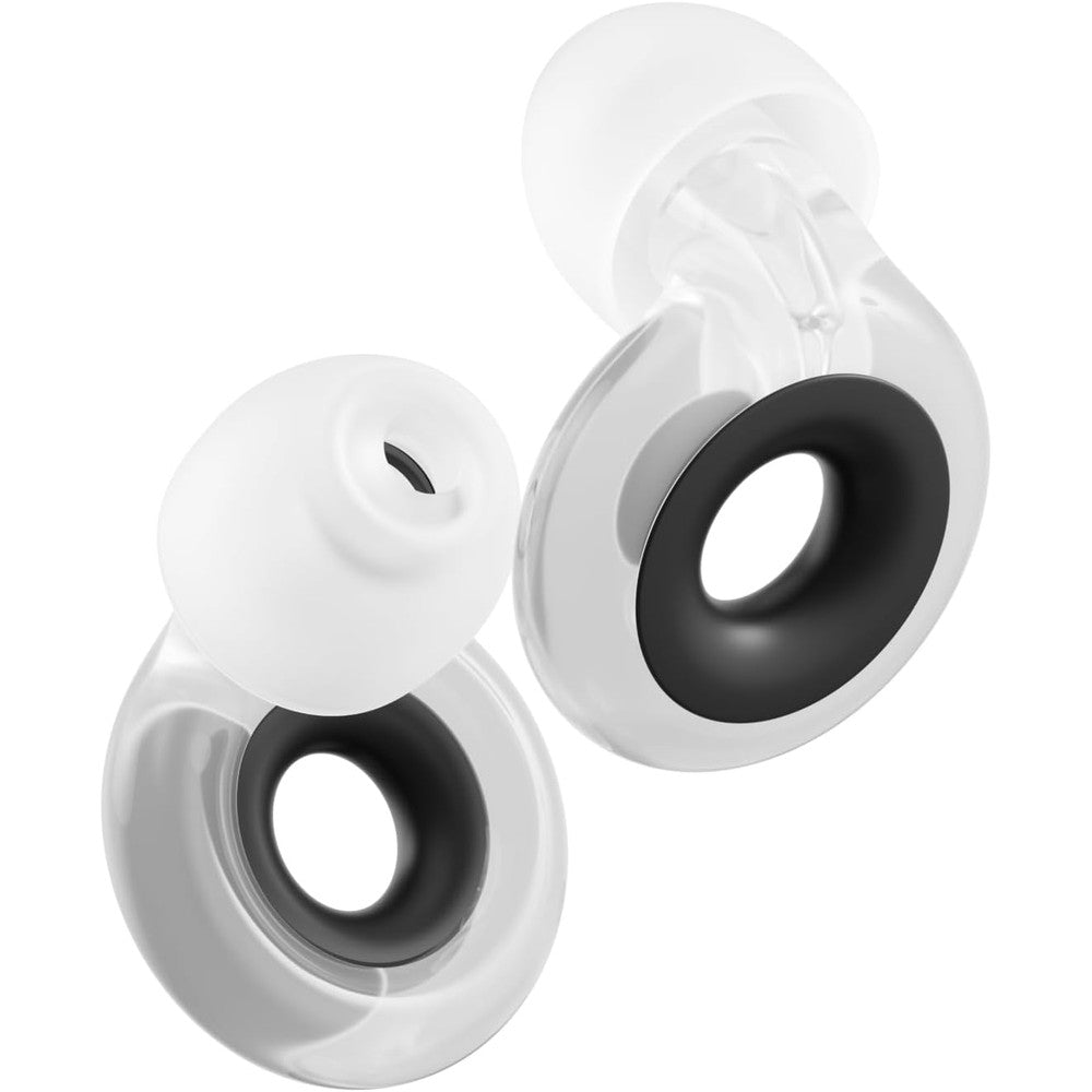 Loop Engage 2 Plus clear ear plugs front view showcase