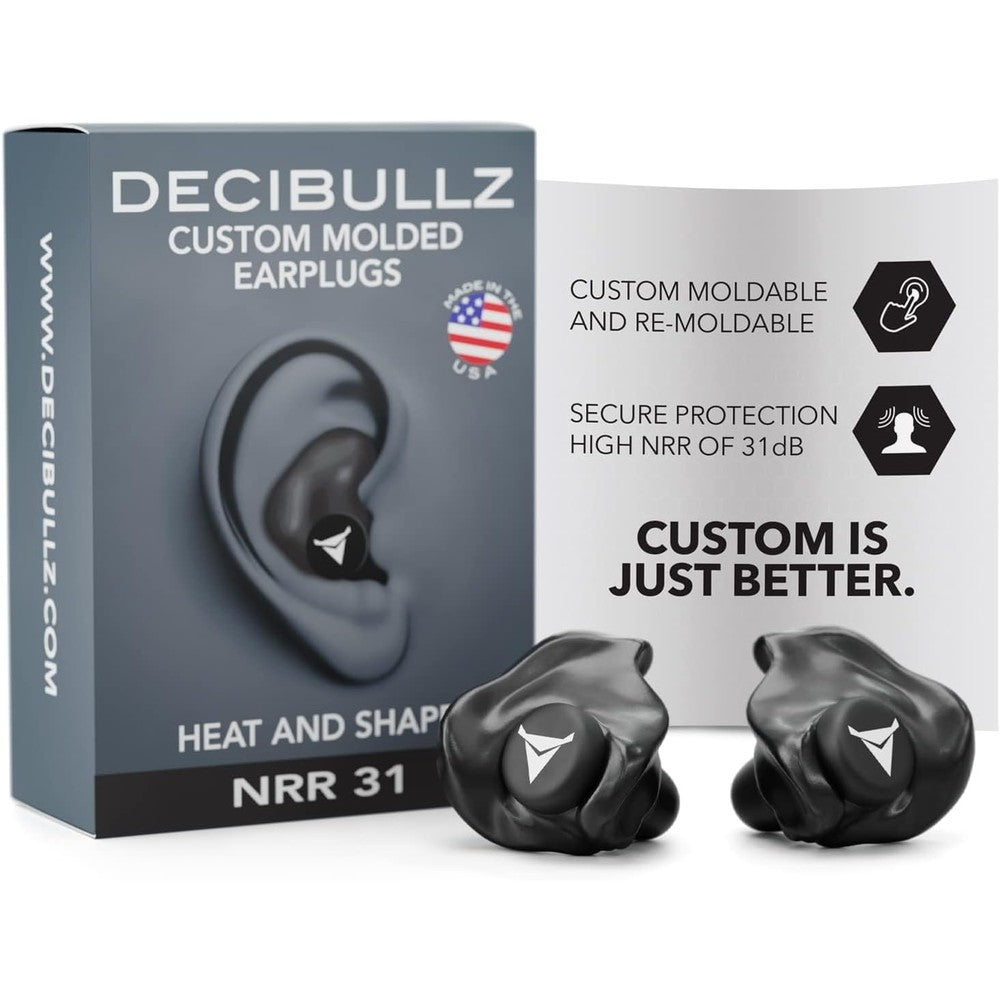 Decibullz custom molded earplugs front view packaging