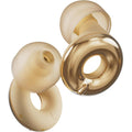 Loop Switch 2 gold adjustable ear plugs front view showing the manual selection dial.
