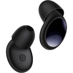 Toapex noise cancelling sleeping ear plugs front view in obsidian black