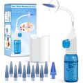 WEUANY ear wax removal kit front view showing spray bottle and basin.