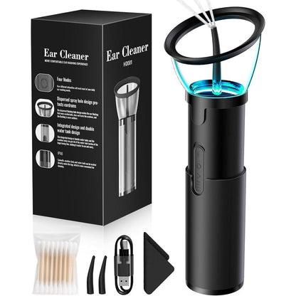STYNGT electric ear wax removal kit front view showing black handheld device