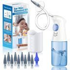 WEUANY manual ear wax removal kit front view with spray bottle and basin