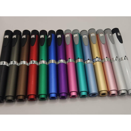 Generic Reusable Injection Pen V2 10 Pack front view showing durable metal design and dose dial.
