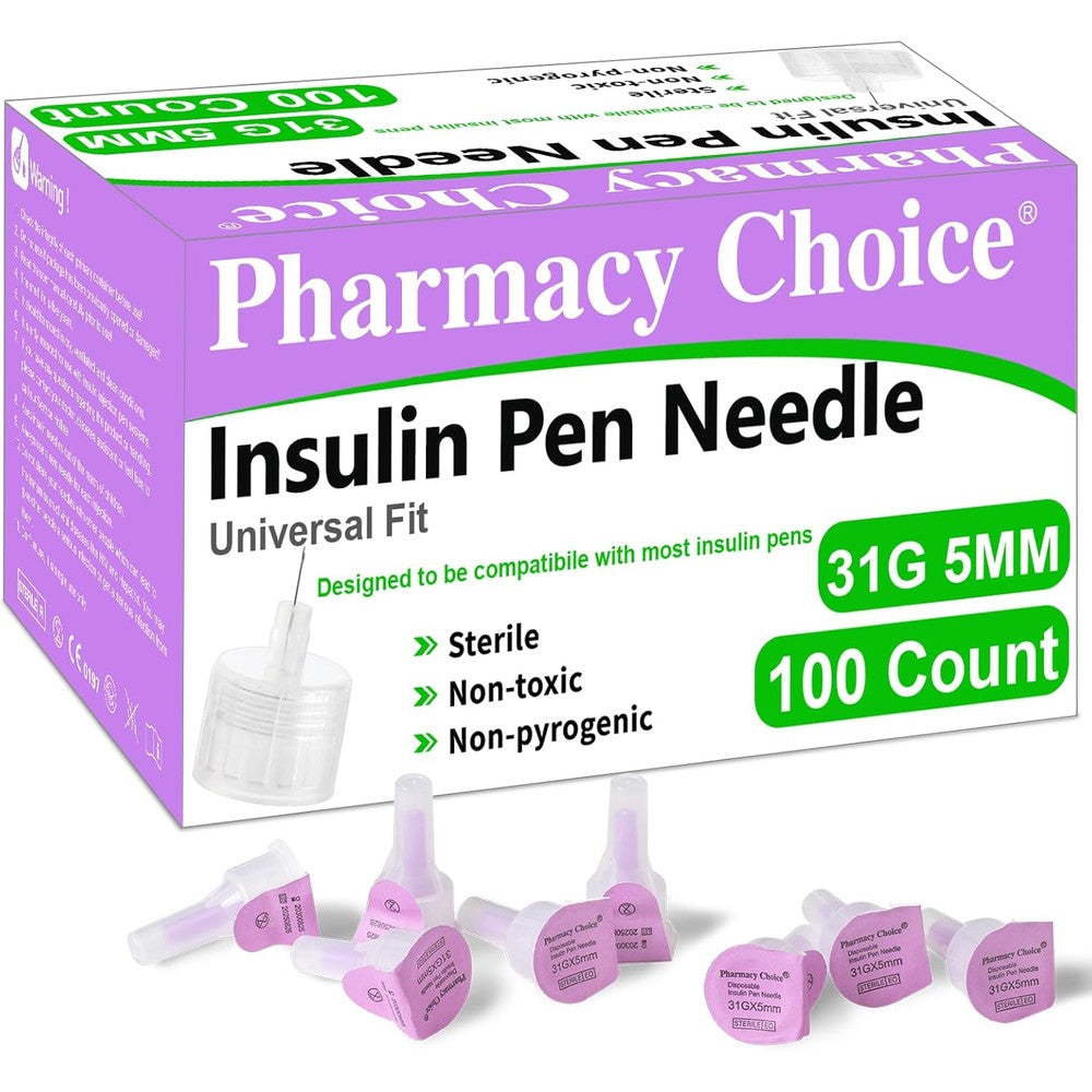 Medt Insulin Pen Needles 31G 5mm front view 100 count box