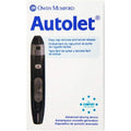 Owen Mumford Autolet Impression advanced lancing device front view for painless blood testing