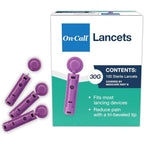 On Call diabetes testing lancets 30 gauge front packaging view
