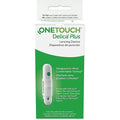 OneTouch Delica Plus Lancing Device with 25 lancets pack front view for diabetes blood testing