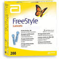 Medical One Abbott Freestyle Sterile Blood Glucose Testing Lancets 28 Gauge 200 Count - Image 1