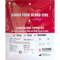 Right For Your Type home blood typing kit front view of packaging for health monitoring