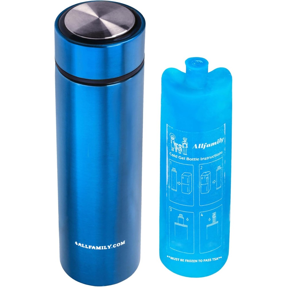 4ALLFAMILY Nomad insulin travel case cooler front view in medium blue