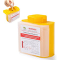 Sijidou Needle Clipper and sharps disposal container front view showing the cutting slot