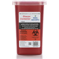 Medical Sales Supply 1 Quart Sharps Container front view for biohazard disposal