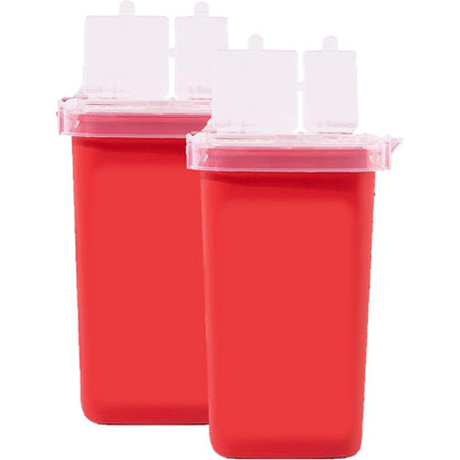 Dealmed Mini Sharps Container 1 Quart front view biohazard bin
