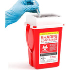 BioBox Sharps Container Small front view for needle disposal