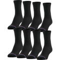 MediPeds Men's Diabetic Quarter Socks 8 pack front view moisture wicking