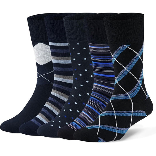 Sockswift men diabetic socks front view showcasing the soft non binding top crew design for circulation