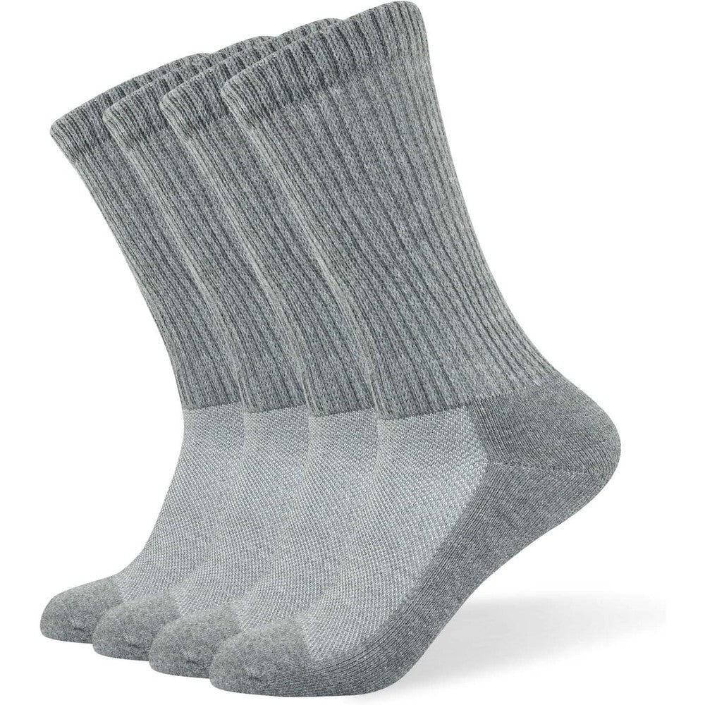 Well Knitting Men's Diabetic Crew Socks front view showing non-binding top.