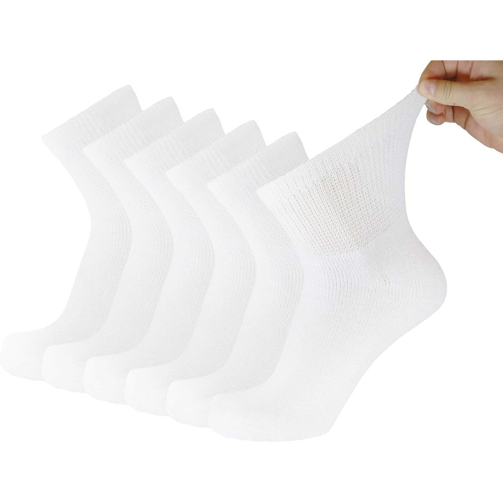 Brooklyn Socks Big and Tall Diabetic Neuropathy Ankle Socks front view showing non-binding top.