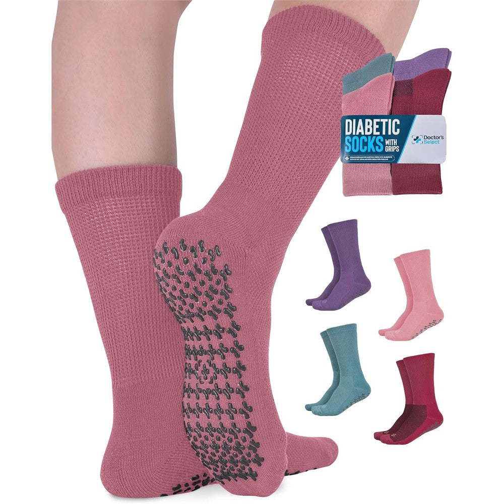 Doctor's Select Diabetic Socks front view showing non-binding top.