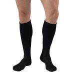 JOBST SensiFoot diabetic compression socks black color front view on legs