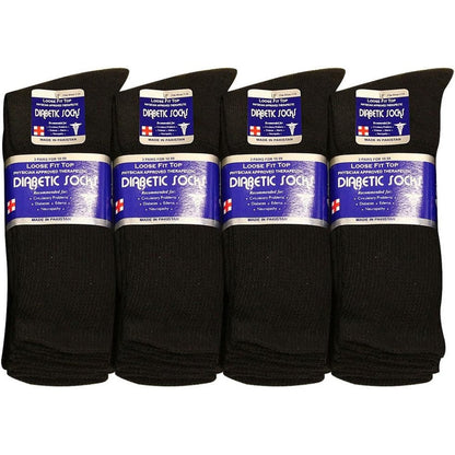 Falari Physicians Approved Diabetic Socks front view showing non-binding top.
