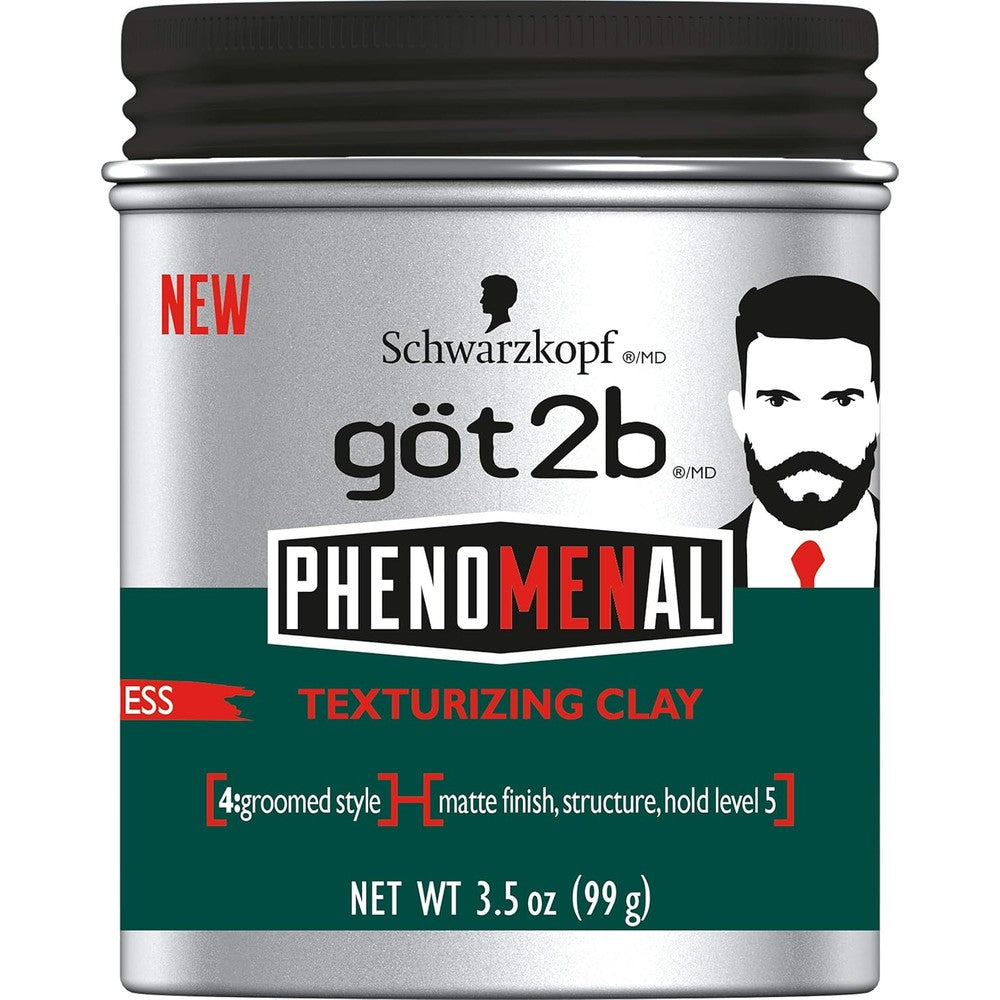 Got2B Phenomenal Texturizing Clay for strong hold and natural matte hair finish