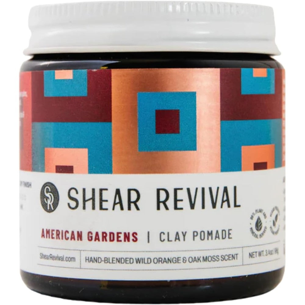 Shear Revival American Gardens Clay Pomade front view packaging