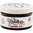 Dandymen Collection Grooming Clay front view jar of matte finish hair styling wax.
