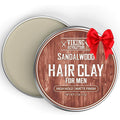 Viking Revolution Sandalwood Hair Clay front view premium styling tin