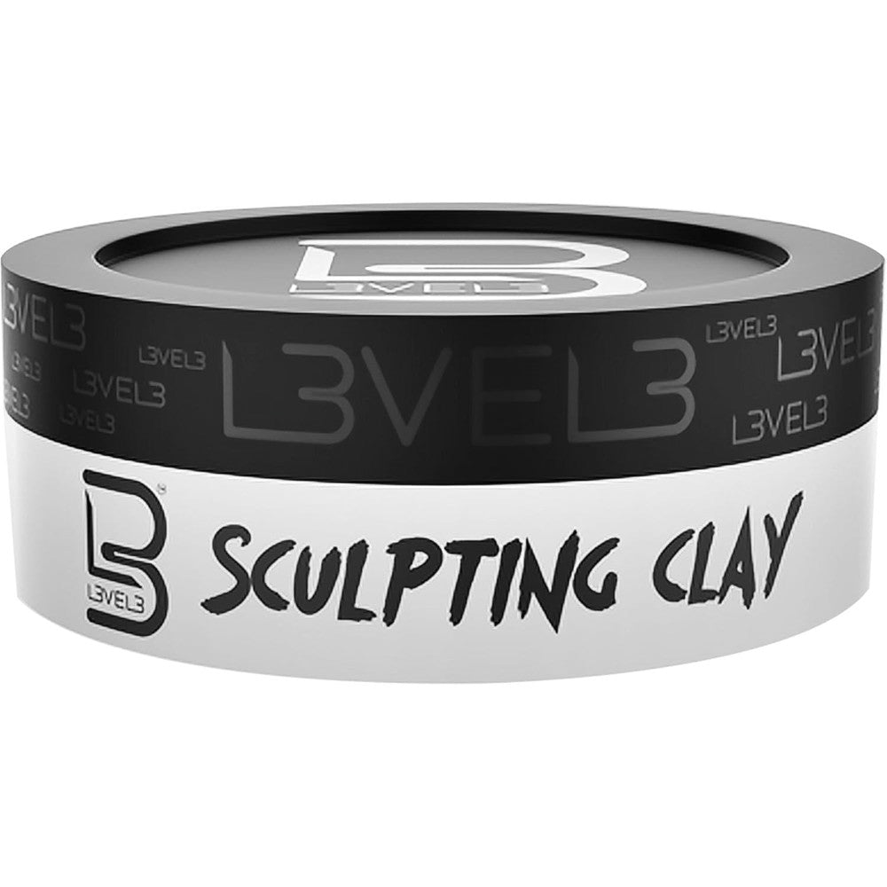 Level 3 Hair Sculpting Clay front view container for men styling