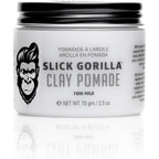 Slick Gorilla Clay Pomade front view jar of premium men hair styling clay