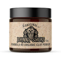 Johnny Slicks Formula 49 Clay All Organic Pomade front view of 2 ounce jar
