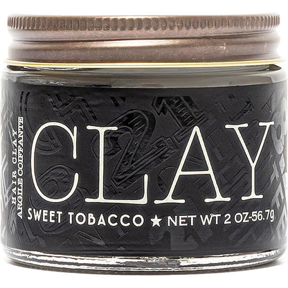 18.21 Man Made Hair Clay Pomade front view jar premium grooming product
