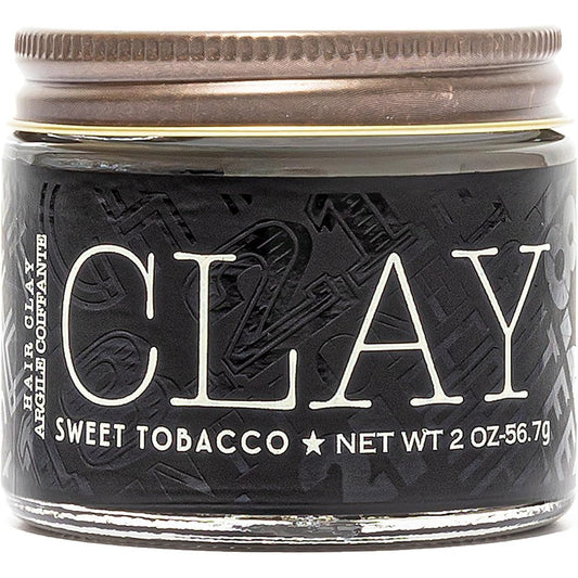 18.21 Man Made Hair Clay Pomade front view jar premium grooming product