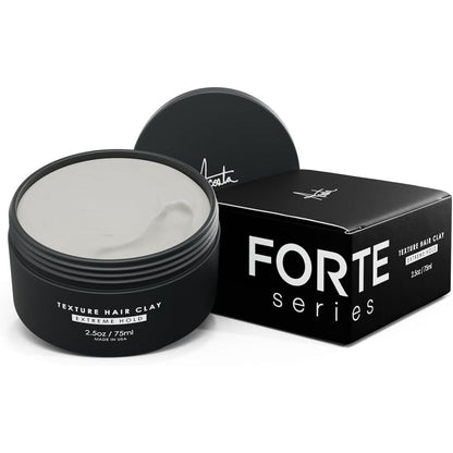 Alex Costa Forte Series Texture Hair Clay front view jar premium mens grooming product