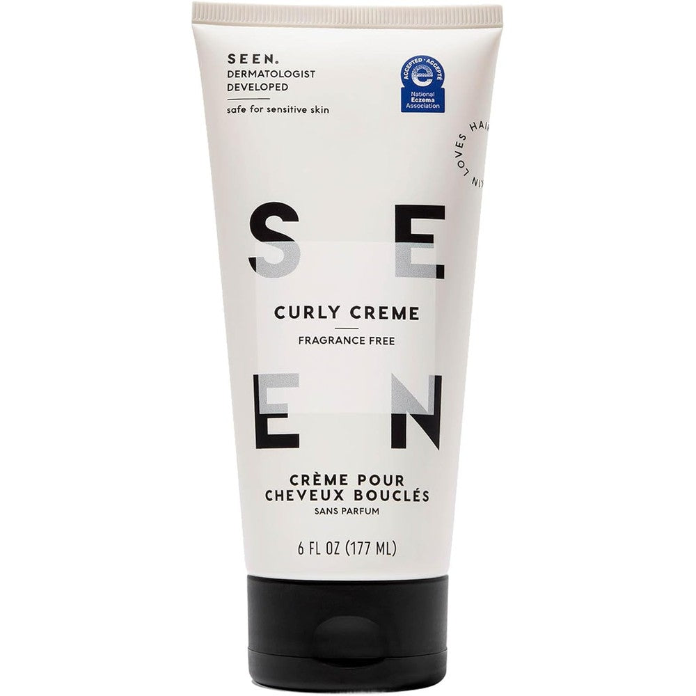 SEEN Curly Creme Fragrance Free styling cream front view showcase